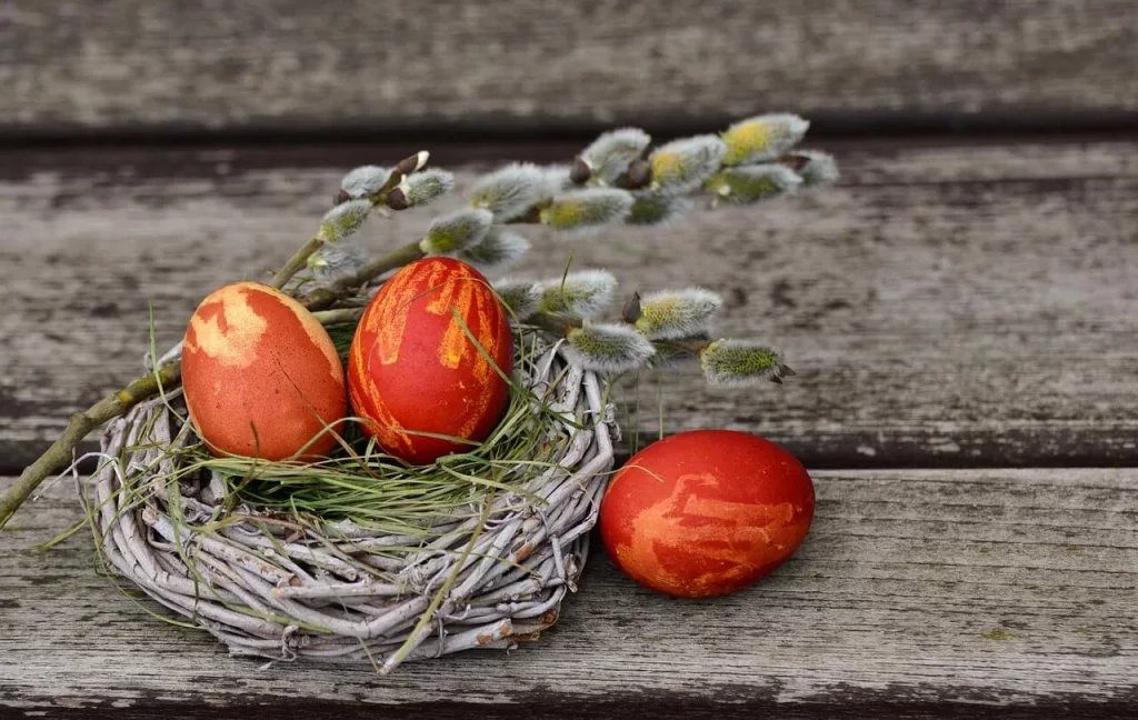 přírodní velikonoční vejce
